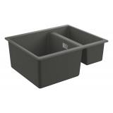 Мойка GROHE K500 с 1,5 чашей, 555 x 460 мм, серый гранит 