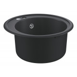 Мойка GROHE K200 с одной чашей, диаметр 510 мм, черный гранит 