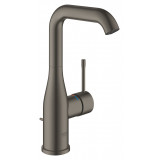 Смеситель для раковины GROHE Essence с донным клапаном, L-Size, темный графит матовый 