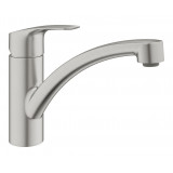 Смеситель для кухонной мойки GROHE Eurosmart с поворотным изливом, суперсталь 