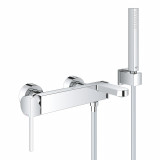 Смеситель для ванны GROHE Plus с душевым гарнитуром, хром 