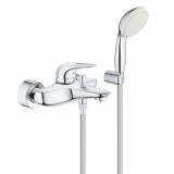 Смеситель для ванны GROHE Eurostyle с душевым гарнитуром, хром 