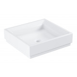 Раковина GROHE Cube Ceramic, свободностоящая, без перелива 50 см, альпин-белый 