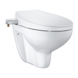 Комплект 2 в1 GROHE Bau: сиденье-биде, подвесной безободковый унитаз, альпин-белый 