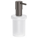 Дозатор жидкого мыла GROHE Essentials, тёмный графит глянец 