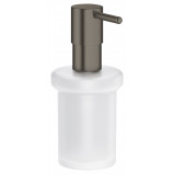 Дозатор жидкого мыла GROHE Essentials, тёмный графит матовый 