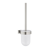 Туалетный "ёршик" в комплекте GROHE Essentials Cube, суперсталь 