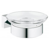 Мыльница с держателем GROHE Essentials Cube, хром 