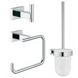 Набор аксессуаров 3 в 1, GROHE Essentials Cube, хром