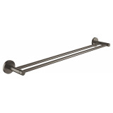 Двойной держатель для полотенца GROHE Essentials, тёмный графит матовый 