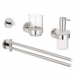 Набор аксессуаров GROHE Essentials New 4 в 1, хром 