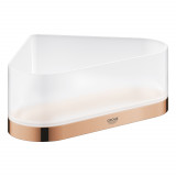 Полочка для душа GROHE Selection, угловая с держателем, теплый закат глянец 