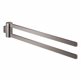 Держатель для полотенца GROHE Selection, двойной, поворотный, темный графит глянец 