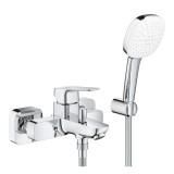Смеситель для ванны GROHE Cubeo с ручным душем, хром
