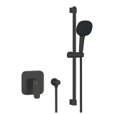 Душевая система GROHE Cubeo со смесителем для душа, черный матовый