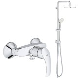 Душевая система GROHE New Tempesta 200 со смесителем для душа, хром