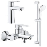 Готовый комплект для ванной комнаты GROHE BauEdge, хром (1000180)