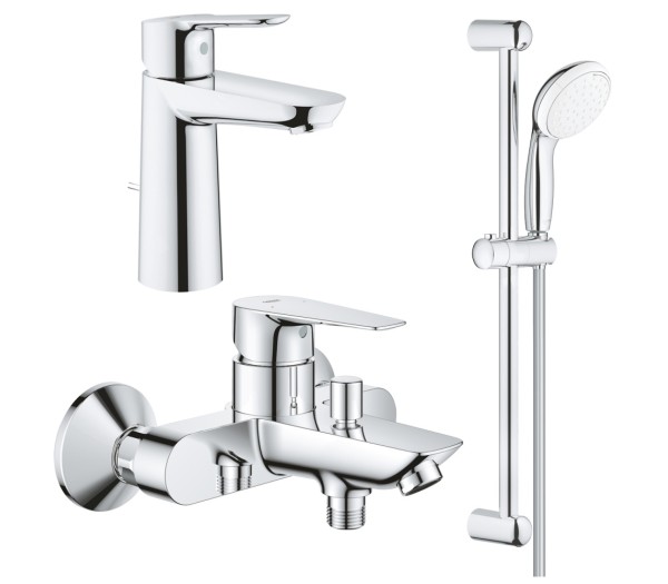 Готовый комплект для ванной комнаты GROHE BauEdge, хром (1000180)