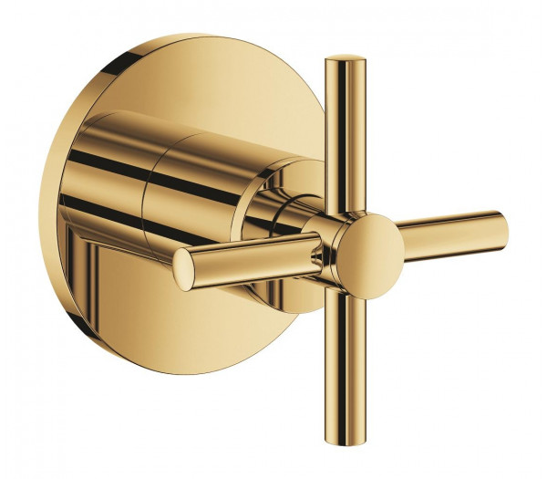 Внешняя часть вентиля GROHE Atrio, крестообразная ручка, холодный рассвет глянец 