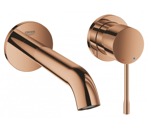 Внешняя часть смесителя для раковины GROHE Essence на 2 отверстия, M-Size, теплый закат глянец 