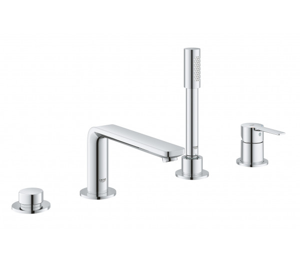 Смеситель для ванны GROHE Lineare на 4 отверстия, на край ванны, хром 