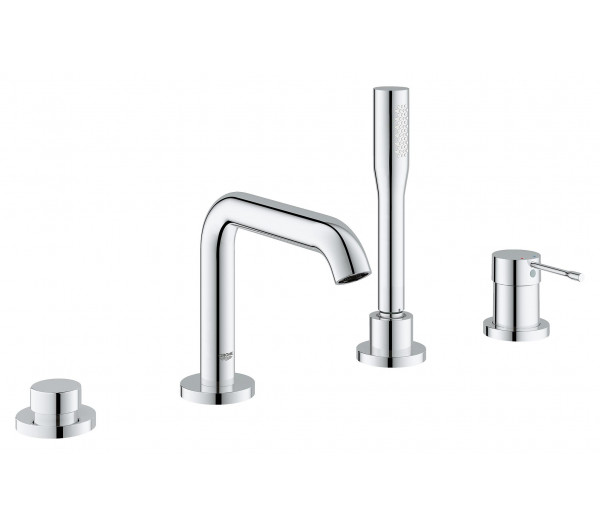 Смеситель для ванны GROHE Essence на 4 отверстия, на край ванны, хром 