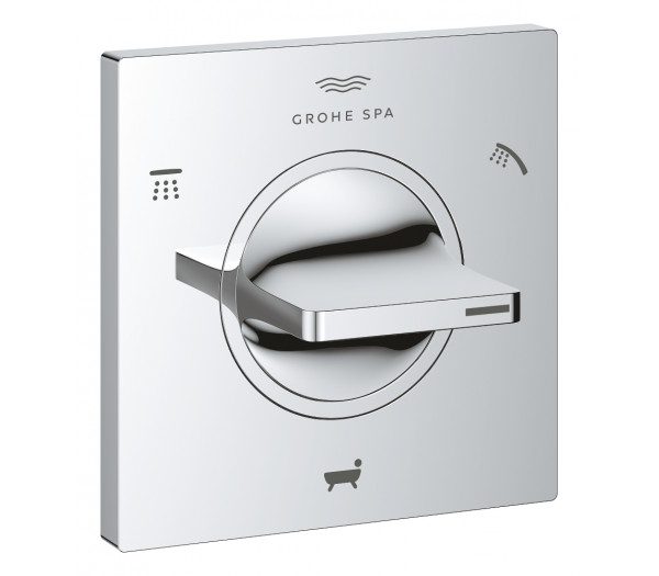 Внешняя часть переключателя потоков GROHE Allure на 3 положения, хром 