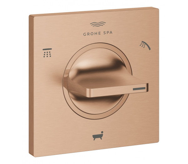 Внешняя часть переключателя потоков GROHE Allure на 3 положения, теплый закат матовый 