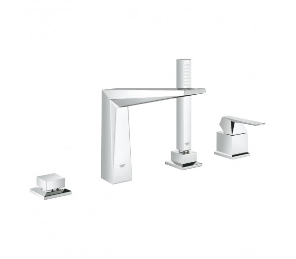 Смеситель для ванны GROHE Allure Brilliant на 4 отверстия, на край ванны, хром 