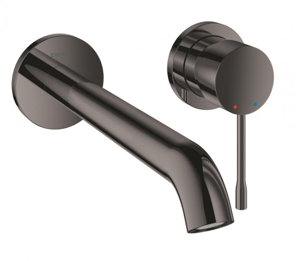 Внешняя часть смесителя для раковины GROHE Essence на 2 отверстия, L-Size, темный графит глянец 