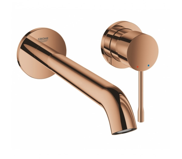 Внешняя часть смесителя для раковины GROHE Essence на 2 отверстия, L-Size, теплый закат глянец 