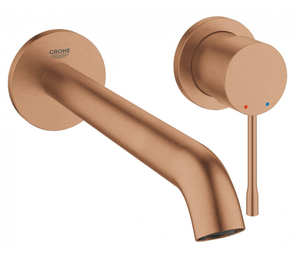 Внешняя часть смесителя для раковины GROHE Essence на 2 отверстия, L-Size, теплый закат матовый 