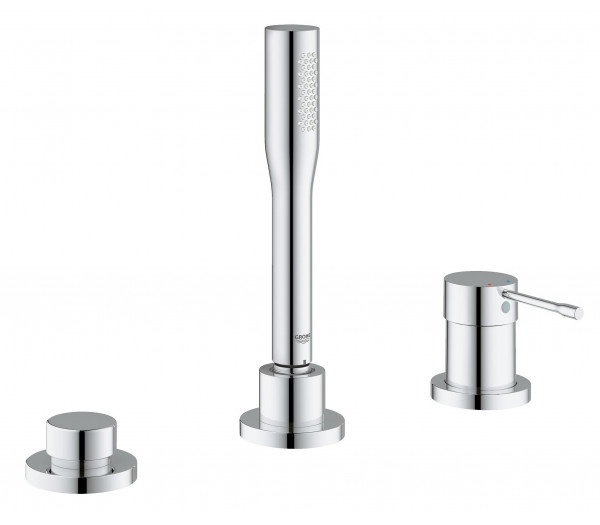 Смеситель для ванны GROHE Essence на 3 отверстия, на край ванны, хром 
