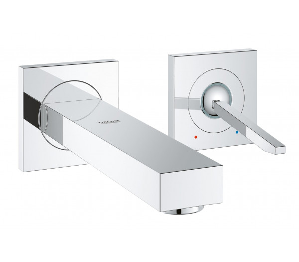 Внешняя часть смесителя для раковины GROHE Eurocube Joy на 2 отверстия (излив 170 мм), хром 