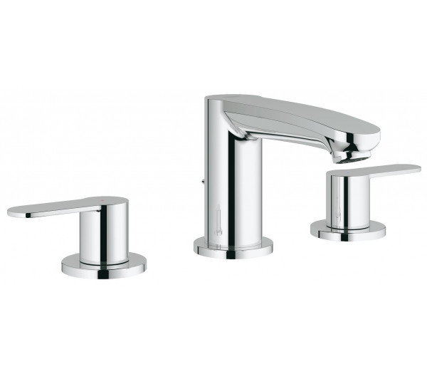Смеситель для раковины GROHE Eurostyle Cosmopolitan на 3 отверстия с донным клапаном, хром 