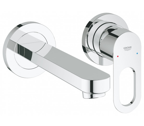 Смеситель для раковины GROHE BauLoop скрытого монтажа на 2 отверстия, в комплекте с монтажной частью, хром (20289000)