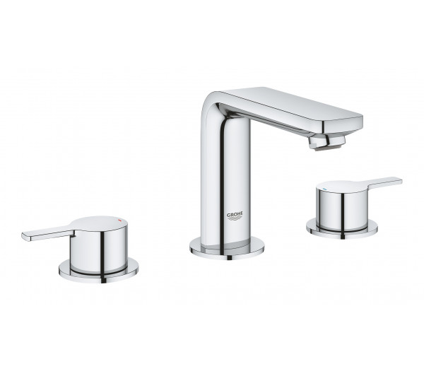 Смеситель для раковины GROHE Lineare на 3 отверстия, с донным клапаном, хром 