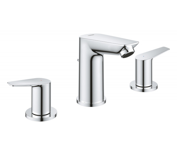 Смеситель для раковины GROHE BauEdge на 3 отверстия, хром (20473001)