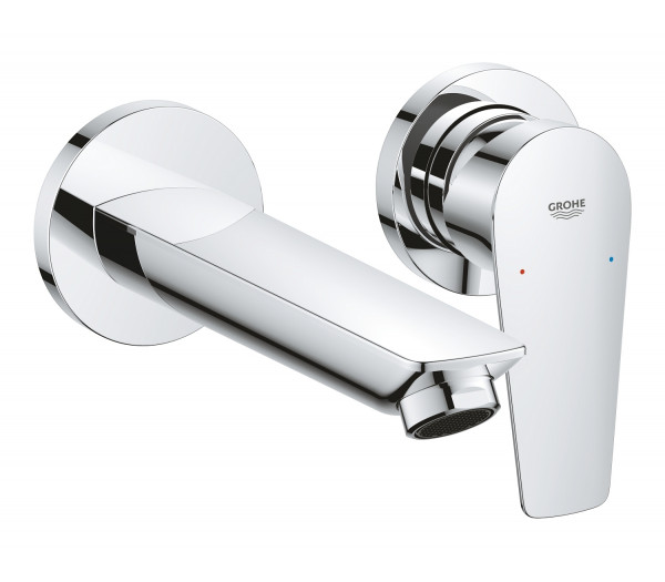 Смеситель для раковины GROHE BauEdge скрытого монтажа на 2 отверстия, в комплекте с монтажной частью, хром 