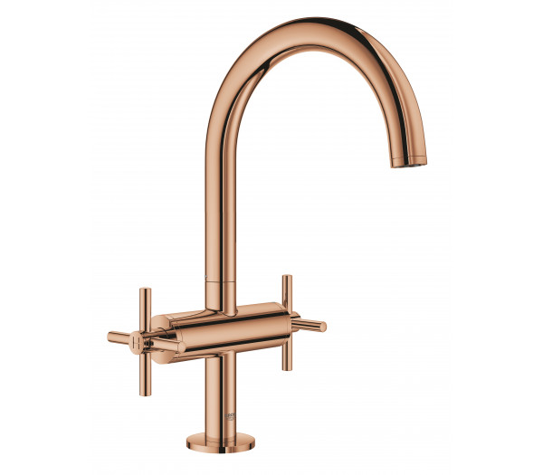 Смеситель для раковины GROHE Atrio двухвентильный, теплый закат глянец 