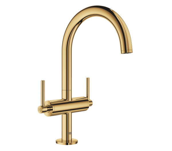 Смеситель для раковины GROHE Atrio двухвентильный, холодный рассвет глянец 