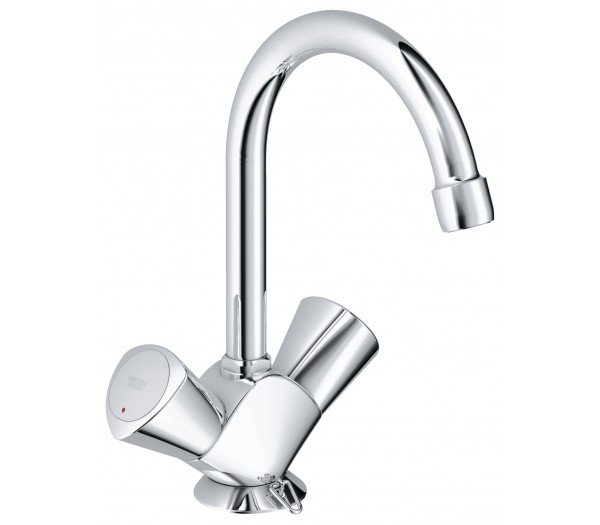 Смеситель для раковины GROHE Costa S на 1 отверстие, с цепочкой, хром (21338001)