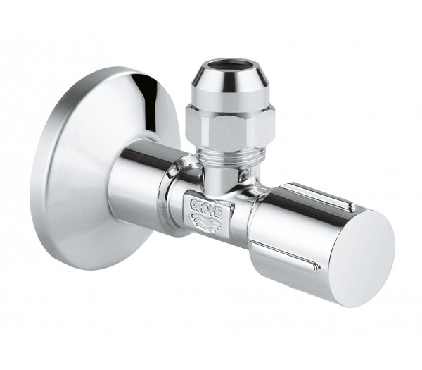 Вентиль угловой GROHE 1/2″-3/8″ для подключения смесителей, хром 