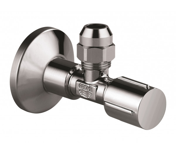 Вентиль угловой GROHE 1/2 дюйма-3/8 дюйма, 1 шт, темный графит, глянец (22037A00)