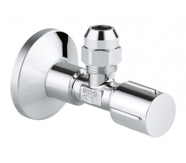 Вентиль угловой GROHE 1/2″-3/8″ для подключения смесителей, хром 