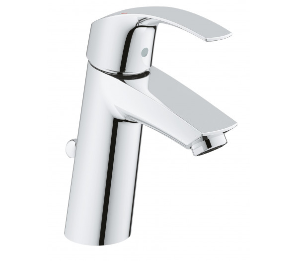 Смеситель для раковины GROHE Eurosmart с донным клапаном, M-Size, хром (23322001)