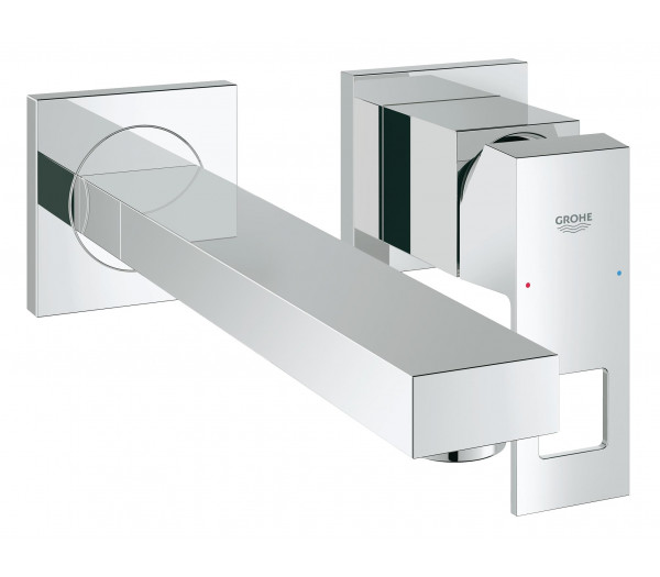 Внешняя часть смесителя для раковины GROHE Eurocube на 2 отверстия, M-Size, хром (23447000)