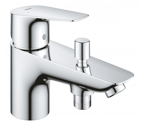 Смеситель для ванны GROHE BauEdge на 1 отверстие, на край ванны, хром 