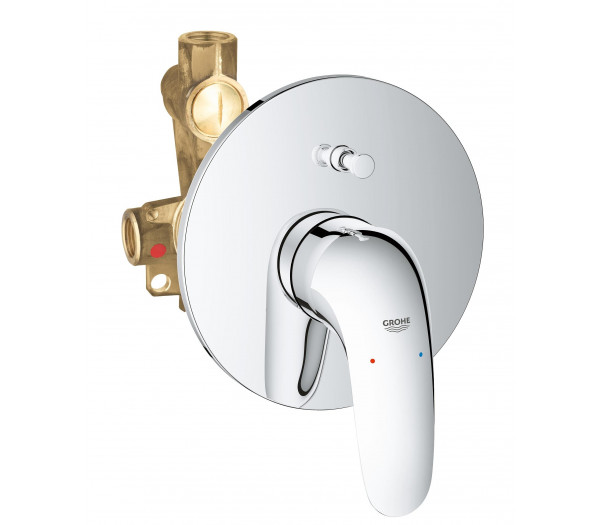 Смеситель для ванны GROHE Eurostyle скрытого монтажа, в комплекте с монтажной частью, хром 