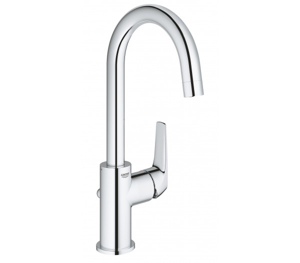 Смеситель для раковины GROHE BauFlow с донным клапаном, L-Size, хром 